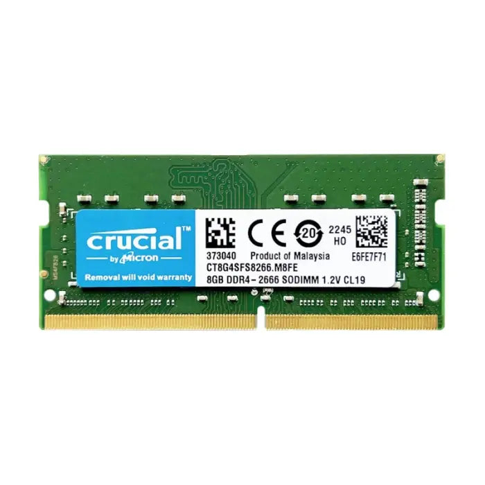 CT8G4SFS824A.M8FE Crucial 8GB PC4-19200 DDR4-2400MHz non-ECC Unbuffered CL17 260-Pin