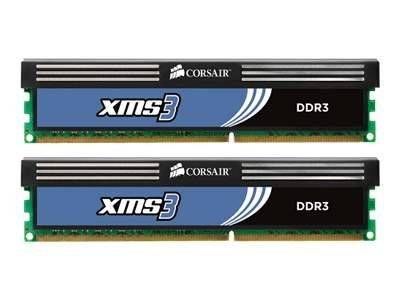 CMX4GX3M2A1600C9 Corsair XMS3 4GB Kit (2 X 2GB) PC3-12800 DDR3-1600MHz non-ECC Unbuffered CL9 (9-9-9-24) 240-Pin