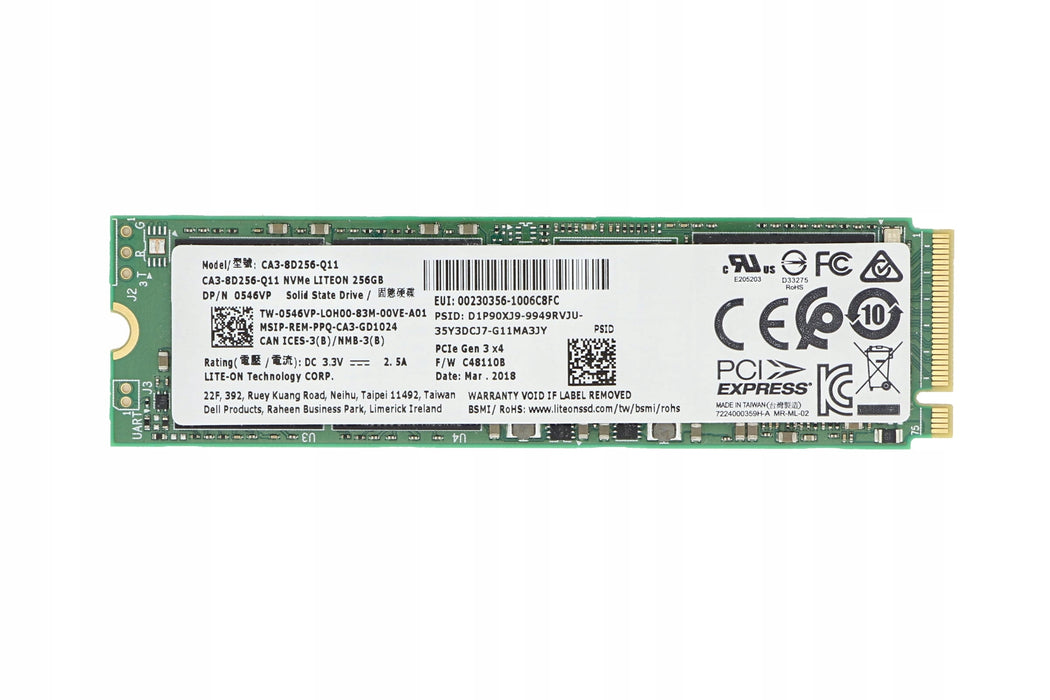 CA3-8D256-Q11 LITEON 256GB PCIe 3.0 M.2 2280 SSD