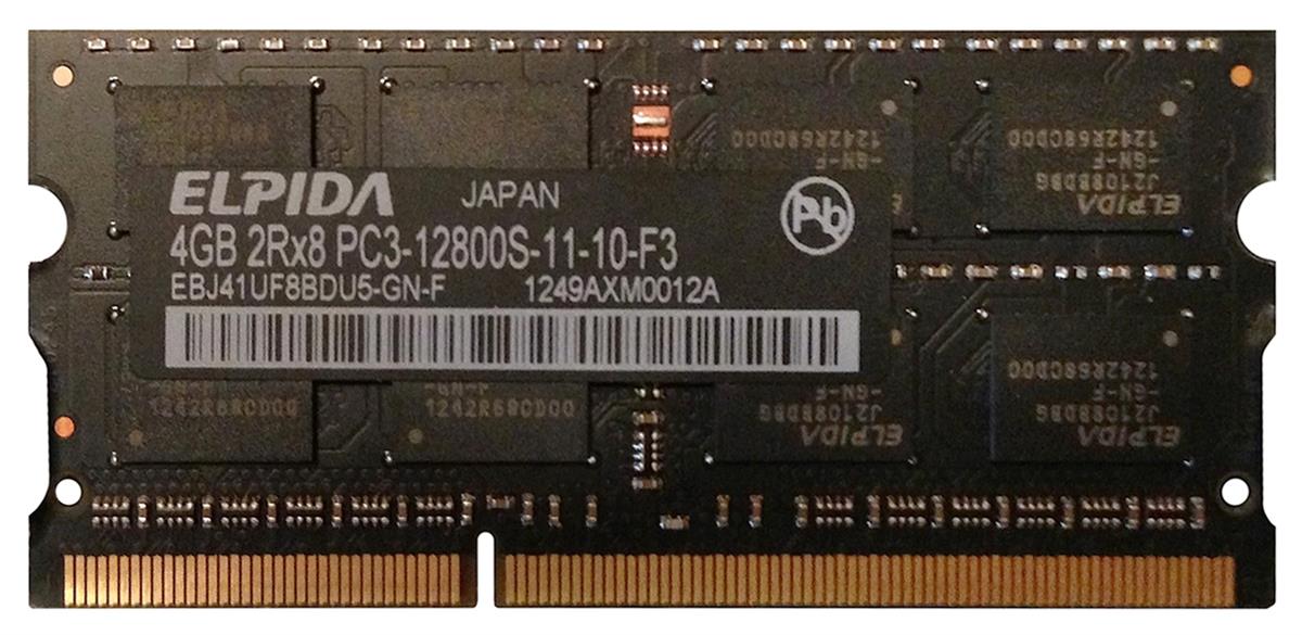 EBJ41UF8BDU5-GN-F Elpida 4GB PC3-12800 DDR3-1600MHz non-ECC Unbuffered CL11 204-Pin