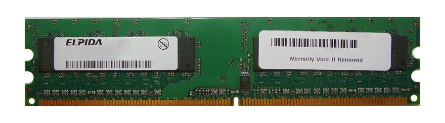 EBE11UD8AJWA-8G-E Elpida 1GB PC2-6400 DDR2-800MHz non-ECC Unbuffered CL6 240-Pin