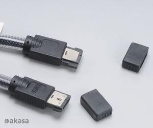 Black eSATA external cable