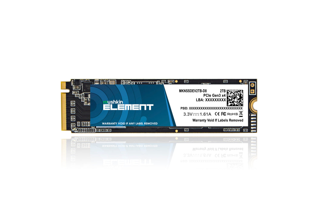 MKNSSDEV2TB-D8 Mushkin Element 2TB PCIe 3.0 x4 NVMe M.2 2280 SSD