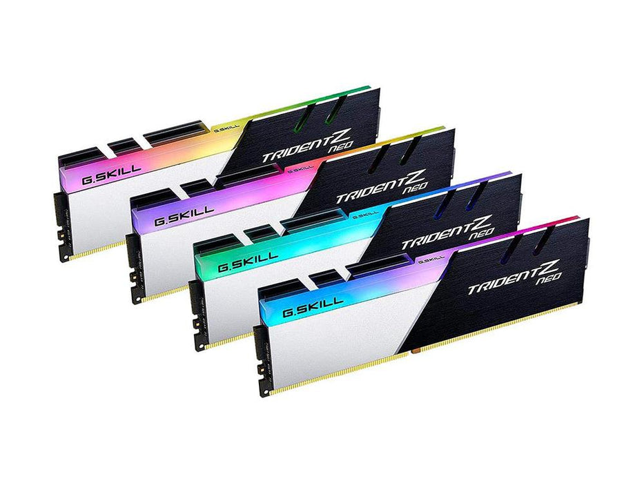 F4-3600C16Q-32GTZN G.Skill TridentZ RGB 32GB Kit (4 X 8GB) PC4-28800 DDR4-3600MHz non-ECC Unbuffered CL16 (16-16-16-36) 288-Pin