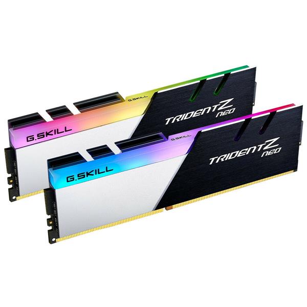 F4-4000C18D-32GTZN G.Skill 32GB Trident Z NEO RGB DDR4 4000MHz PC4-32000 CL18 Dual Kit (2x 16GB) 288-Pin