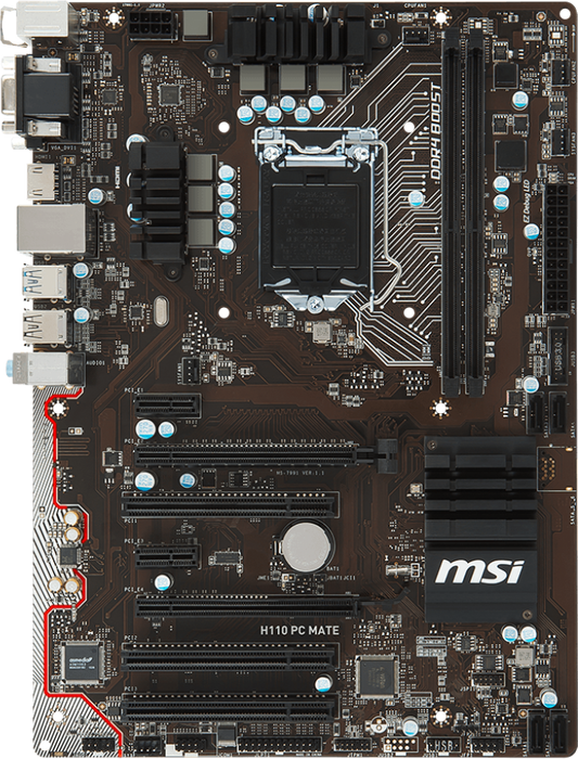 MSI H110 PC MATE - LGA1151-1
