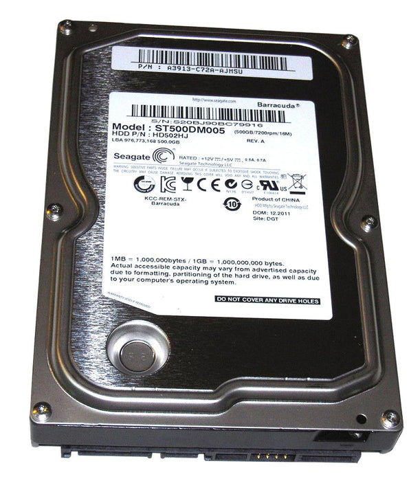 HD502HJ Samsung Spinpoint F3 500GB 7200RPM SATA 3Gbps 16MB Cache 3.5" HDD
