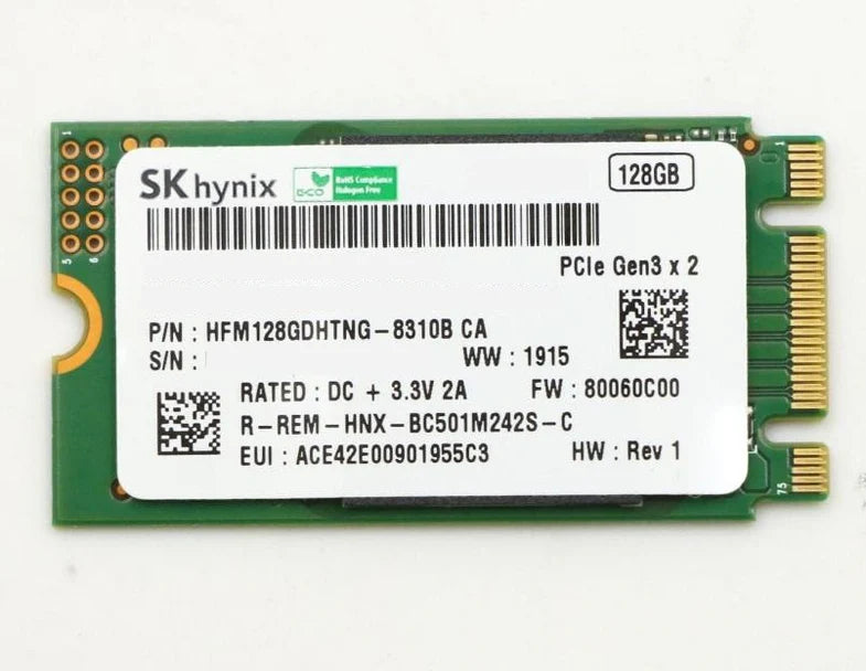 HFM128GDHTNG-8510B Hynix BC501 Series 128GB TLC PCIe 3.0 NVMe M.2 2242 SSD