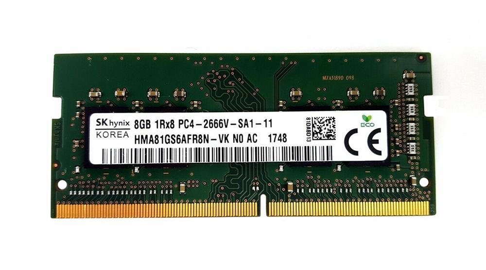 HMA81GS6AFR8N-VKN0-AC Hynix 8GB PC4-21300 DDR4-2666MHz non-ECC Unbuffered CL19 260-Pin