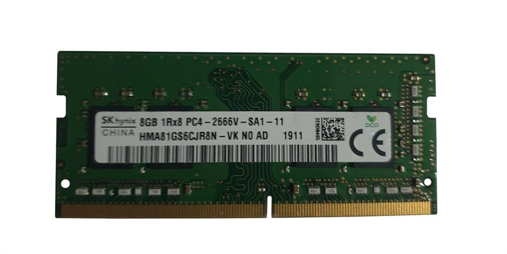 HMA81GS6CJR8N-VKN0-AD Hynix 8GB PC4-21300 DDR4-2666MHz non-ECC Unbuffered CL19 260-Pin