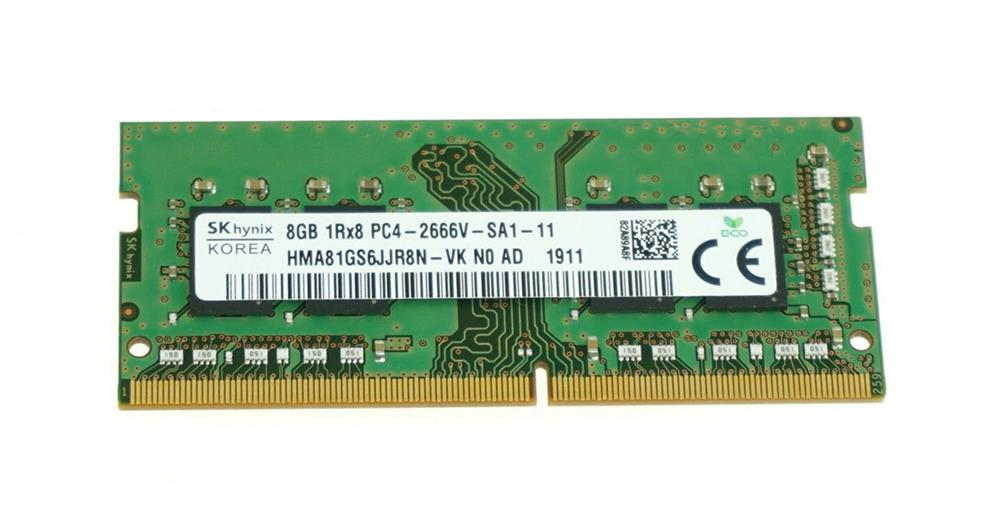 HMA81GS6JJR8N-VKN0-AD Hynix 8GB PC4-21300 DDR4-2666MHz non-ECC Unbuffered CL19 260-Pin
