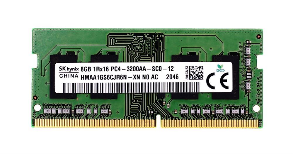 HMAA1GS6CJR6N-XNN0-AC Hynix 8GB PC4-25600 DDR4-3200MHz Non-ECC Unbuffered CL22 260-Pin