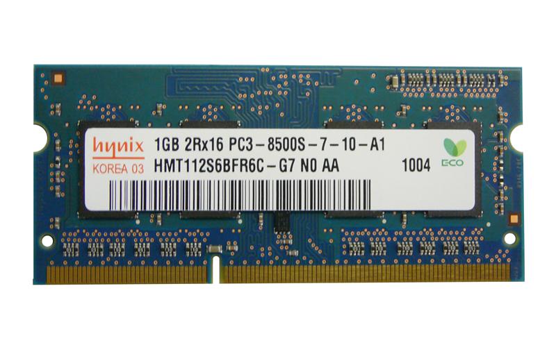 HMT112S6BFR6C-G7N0-AA Hynix 1GB PC3-8500 DDR3-1066MHz non-ECC Unbuffered CL7 204-Pin