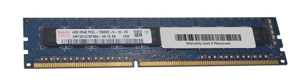 HMT351U7BFR8A-H9T0-AB Hynix 4GB PC3-10600 DDR3-1333MHz ECC Unbuffered CL9 240-Pin