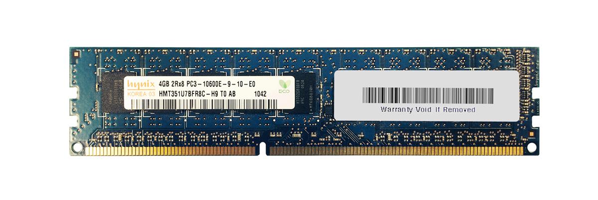 HMT351U7BFR8C-H9T0-AB Hynix 4GB PC3-10600 DDR3-1333MHz ECC Unbuffered CL9 240-Pin