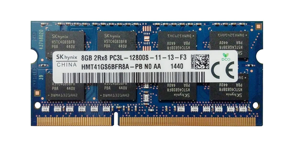 HMT41GS6BFR8A-PBN0-AA Hynix 8GB PC3-12800 DDR3-1600MHz non-ECC Unbuffered CL11 204-Pin