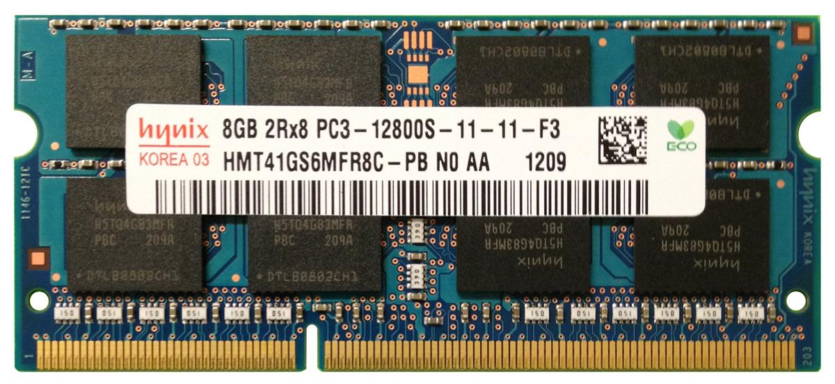 HMT41GS6MFR8C-PBN0-AA Hynix 8GB PC3-12800 DDR3-1600MHz non-ECC Unbuffered CL11 204-Pin