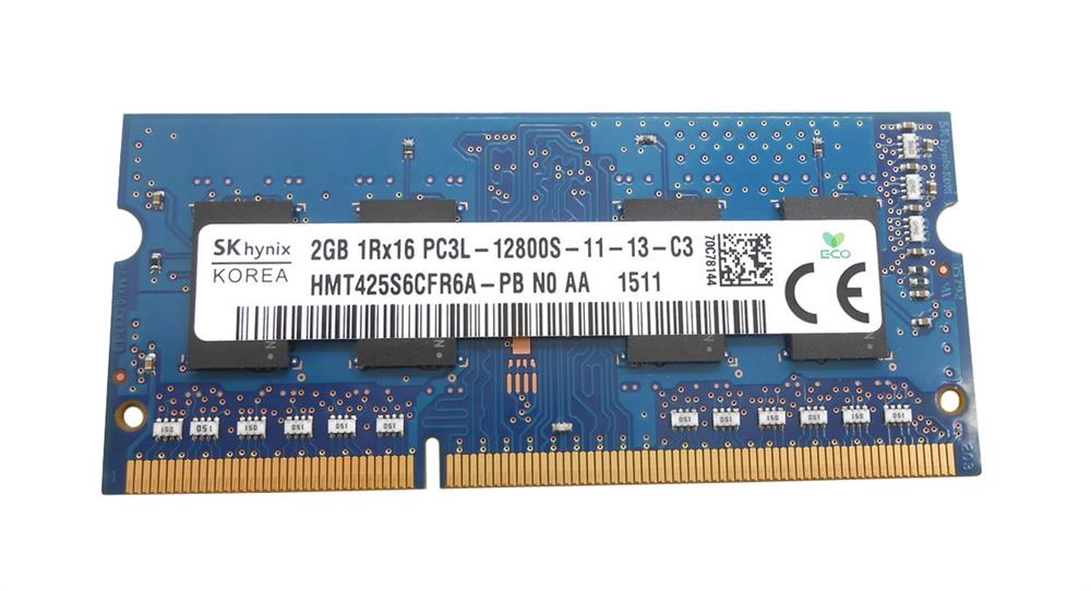 HMT425S6CFR6A-PBN0-AA Hynix 2GB PC3L-12800 DDR3-1600MHz non-ECC Unbuffered CL11 204-Pin