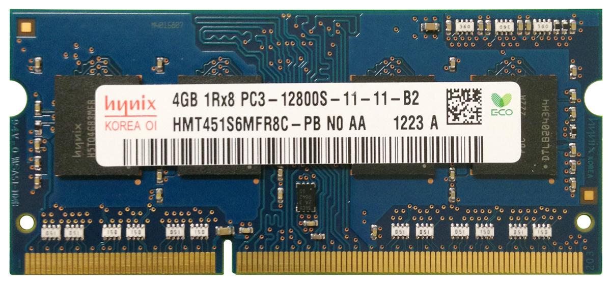 HMT451S6MFR8C-PBN0-AA Hynix 4GB PC3-12800 DDR3-1600MHz non-ECC Unbuffered CL11 204-Pin