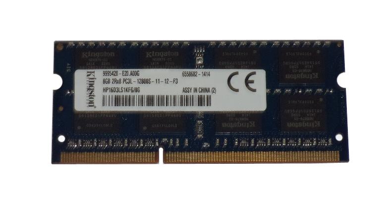 HP16D3LS1KFG/8G Kingston 8GB PC3L-12800 DDR3-1600MHz non-ECC Unbuffered CL11 204-Pin