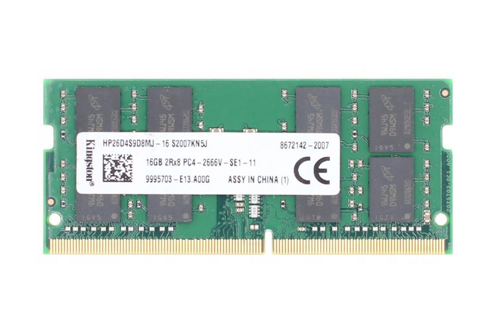 HP26D4S9D8MJ-16 HP 16GB DDR4-2666MHz non-ECC Unbuffered 260-Pin