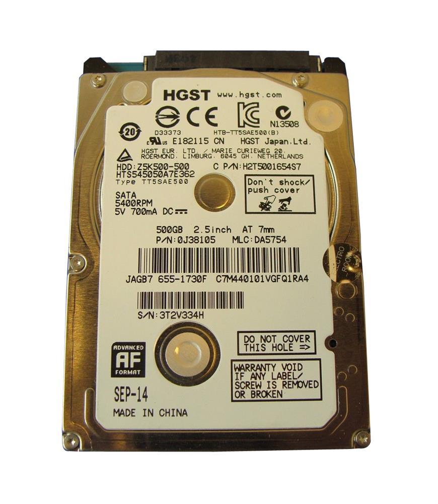 中古】【非常に良い】HGST Travelstar けばけばしく z5?K500?hts545032  