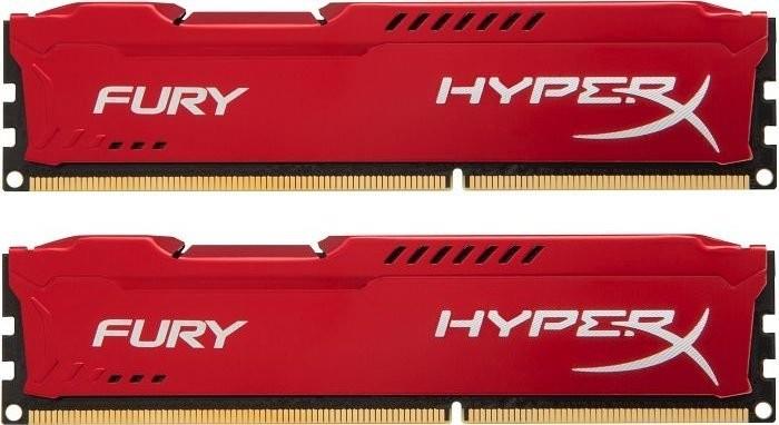 HX316C10FRK2/16 Kingston HyperX FURY Red Series 16GB Kit (2 X 8GB) PC3-12800 DDR3-1600MHz non-ECC Unbuffered CL10 240-Pin