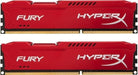 HX316C10FRK2/8 Kingston HyperX FURY Red Series 8GB Kit (2 X 4GB) PC3-12800 DDR3-1600MHz non-ECC Unbuffered CL10 240-Pin DIMM - Rebuild IT