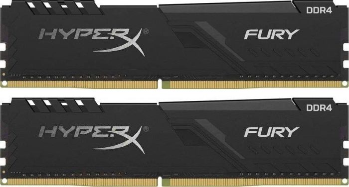 HX430C15FB3K2/32 Kingston HyperX FURY Black 32GB Kit (2 X 16GB) PC4-24000 DDR4-3000MHz non-ECC Unbuffered CL15 288-Pin