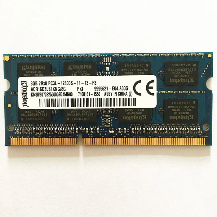 ACR16D3LS1KNG/8G Kingston 8GB PC3L-12800 DDR3-1600MHz non-ECC Unbuffered 204-pin