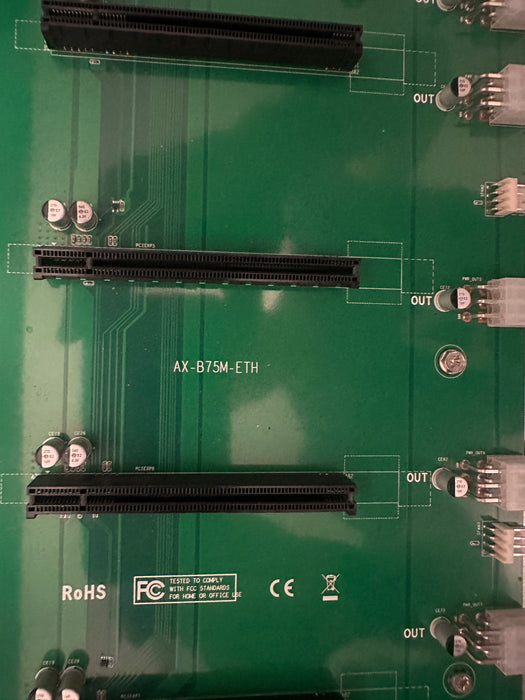 Mining case - AX-B75M-ETH, CPU, RAM, 1600W PSU