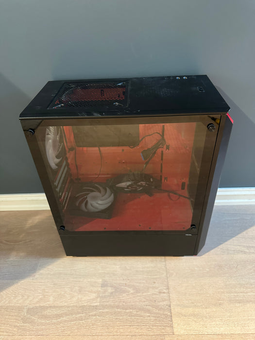 Phanteks Eclipse P300 Tempered Glass Black/Red