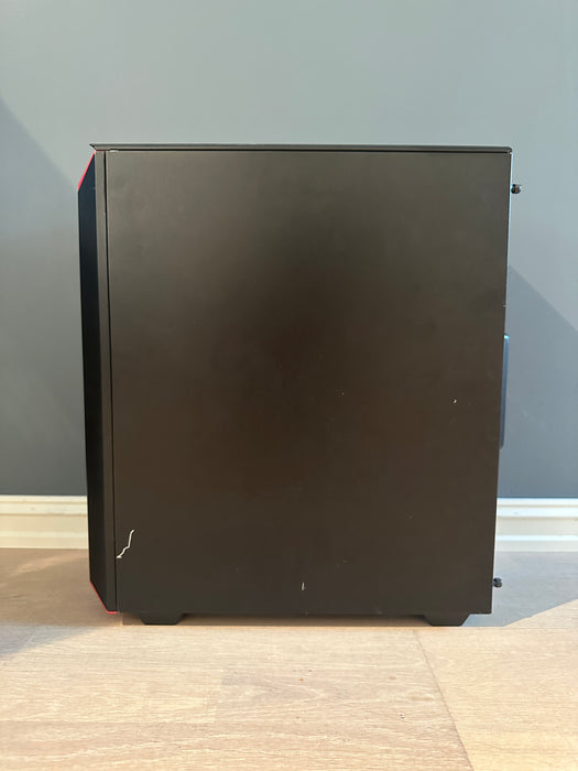 Phanteks Eclipse P300 Tempered Glass Black/Red