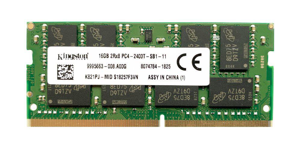 K821PJ-MID Kingston 16GB PC4-19200 DDR4-2400MHz non-ECC Unbuffered CL17 260-Pin