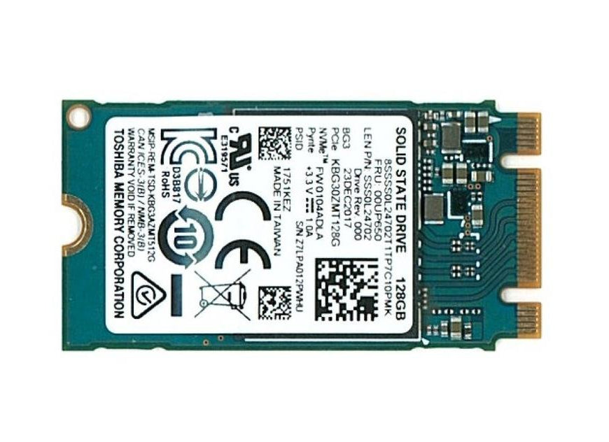 KBG30ZMT128G Toshiba BG3 Series 128GB TLC PCI Express 3.0 x2 NVMe M.2 2242
