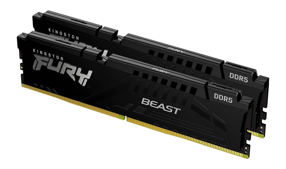 KF556C40BBK2-32 Kingston FURY Beast Black 32GB Kit (2 X 16GB) PC5 44800 DDR5-5600MHz non-ECC Unbuffered CL40 (40-40-40) 288-Pin