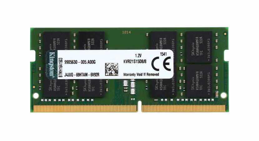 KVR21S15D8/8 Kingston 8GB PC4-17000 DDR4-2133MHz non-ECC Unbuffered CL15 260-Pin