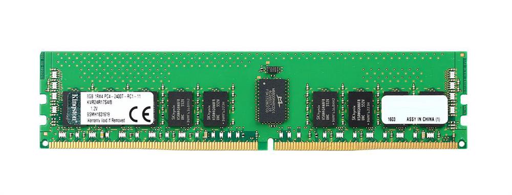 KVR24R17S4/8 Kingston 8GB PC4-19200 DDR4-2400MHz Registered ECC CL17 288-Pin