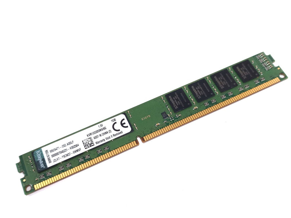 KVR1333D3N9/8G Kingston 8GB PC3-10600 DDR3-1333MHz non-ECC Unbuffered CL9 240-Pin