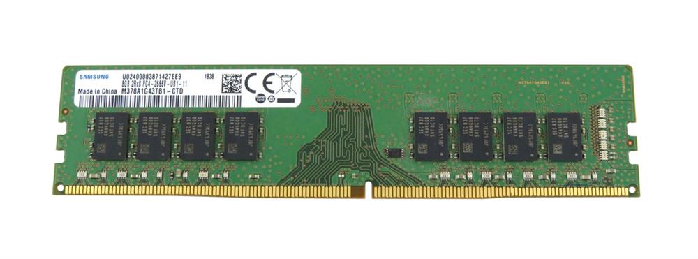M378A1G43TB1-CTD Samsung 8GB PC4-21300 DDR4-2666MHz non-ECC Unbuffered CL19 288-Pin