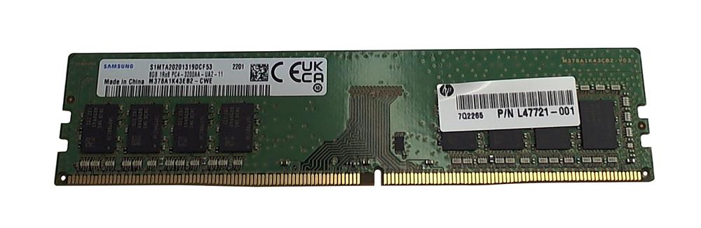 M378A1K43EB2-CWE Samsung 8GB PC4-25600 DDR4-3200MHz non-ECC Unbuffered CL22 288-Pin