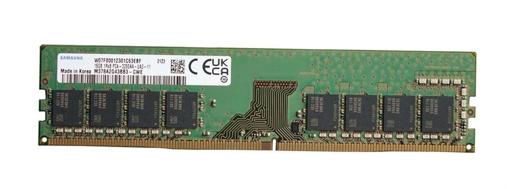 M378A2G43BB3-CWE Samsung 16GB PC4-25600 DDR4-3200MHz non-ECC Unbuffered CL22 288-Pin