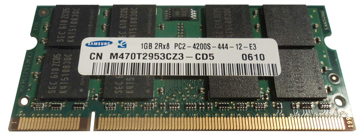 M470T2953CZ3-CD5 Samsung 1GB PC2-4200 DDR2-533MHz non-ECC Unbuffered CL4 200-Pin