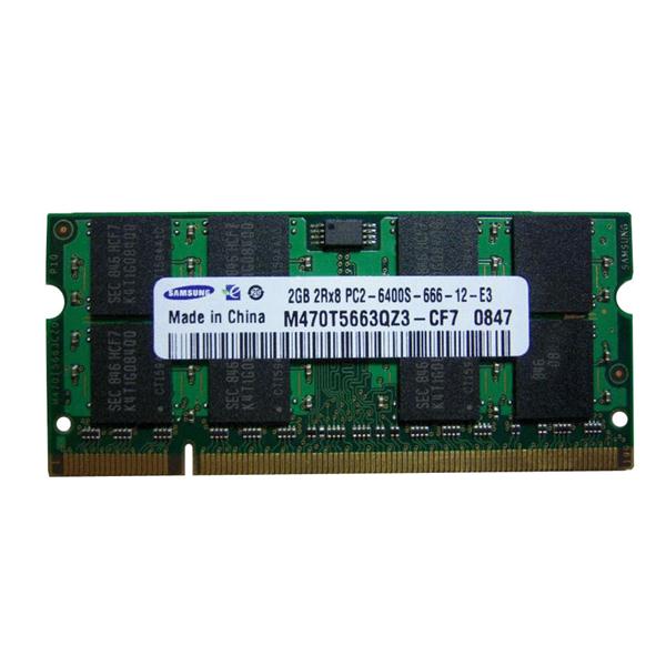 M470T5663QZ3-CE6 Samsung 2GB PC2-5300 DDR2-667MHz non-ECC Unbuffered CL5 200-Pin