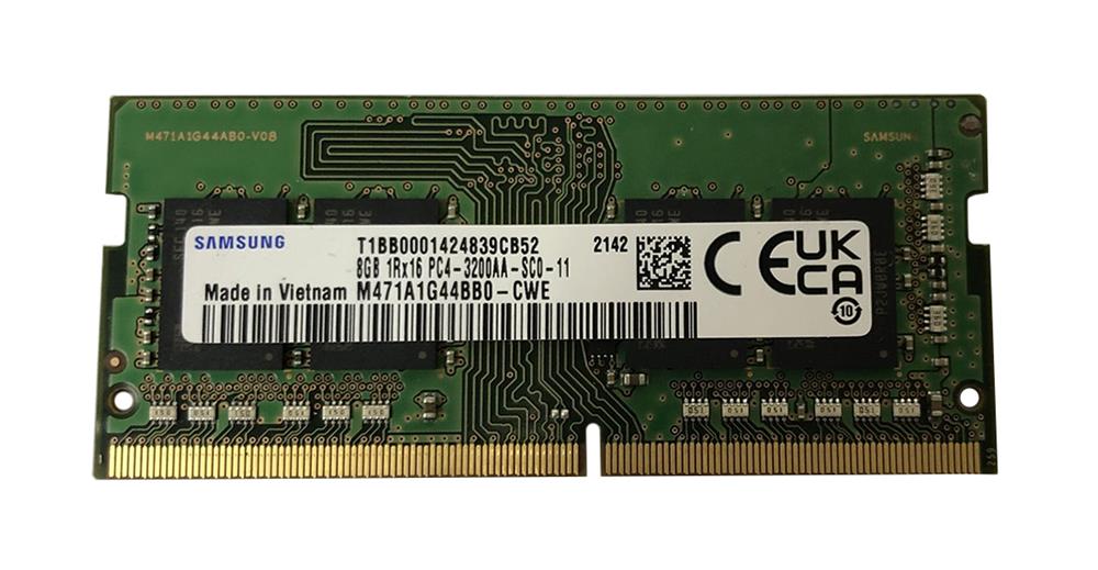 M471A1G44BB0-CWE Samsung 8GB PC4-25600 DDR4-3200MHz Non-ECC Unbuffered CL22 288-Pin