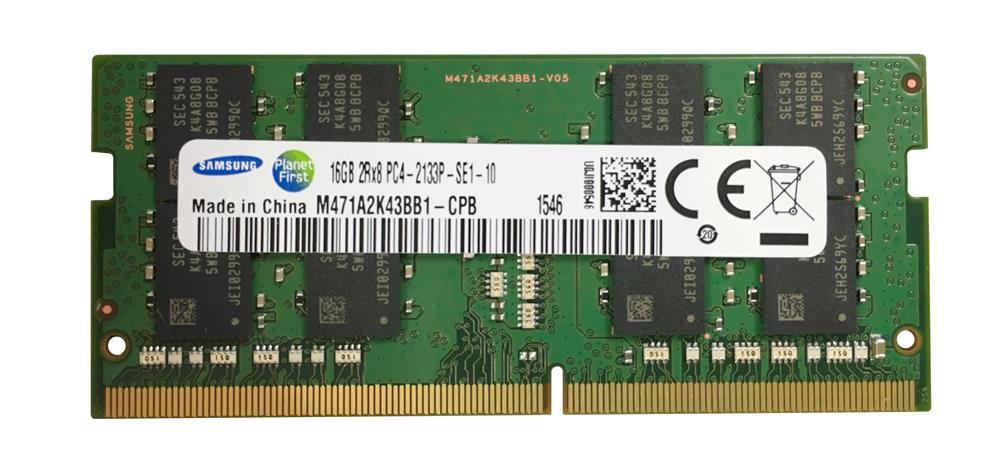 M471A2K43BB1-CPB Samsung 16GB PC4-17000 DDR4-2133MHz non-ECC Unbuffered CL15 260-Pin