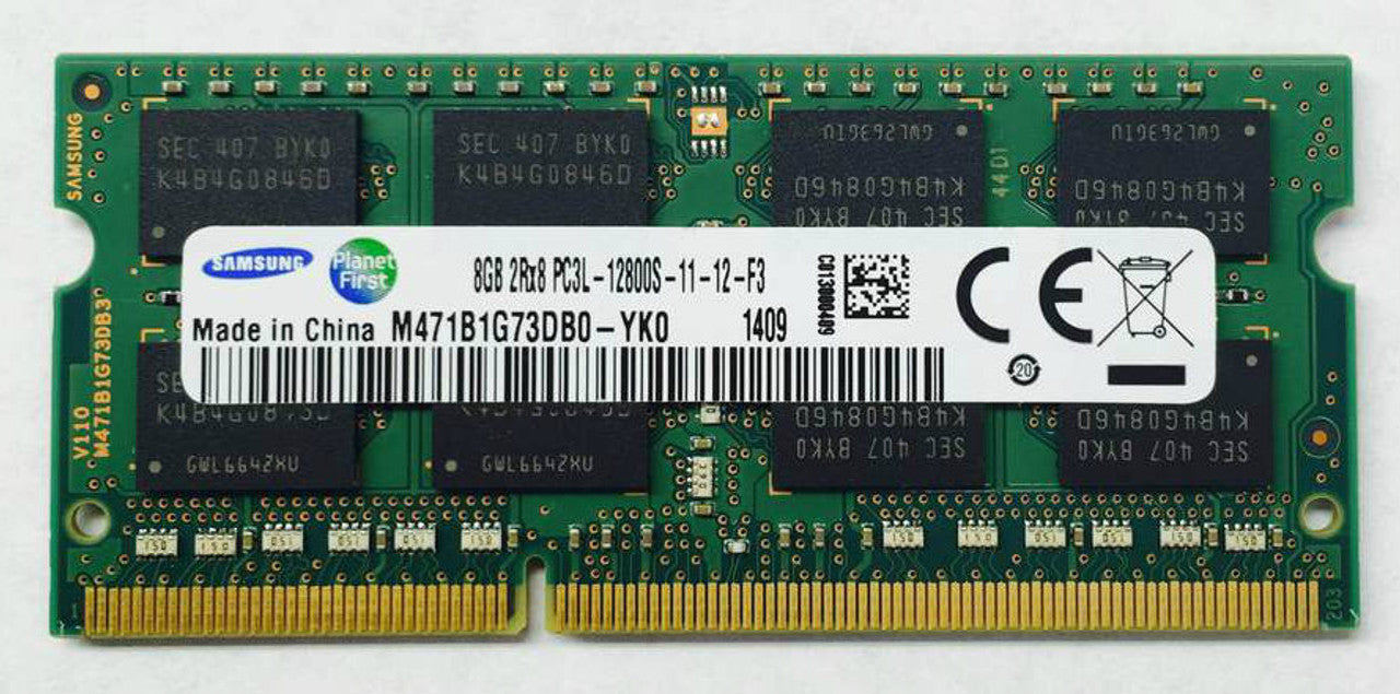 M471B1G73DB0-YK0 Samsung 8GB PC3-12800 DDR3-1600MHz non-ECC Unbuffered CL11 204-Pin