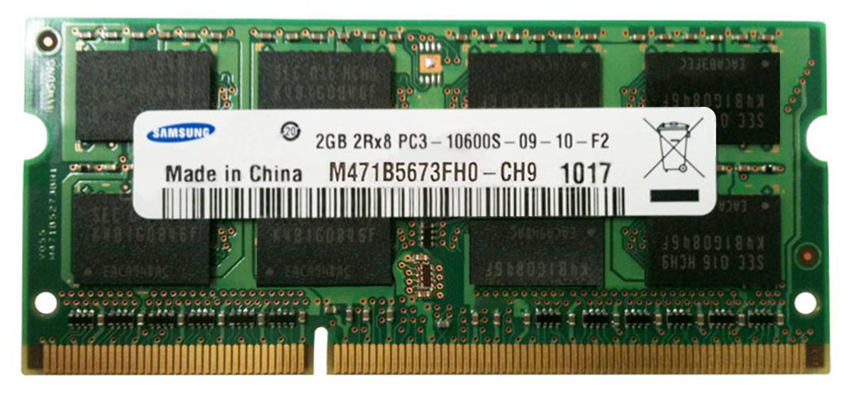 M471B5673FH0-CH9 Samsung 2GB PC3-10600 DDR3-1333MHz non-ECC Unbuffered CL9 204-Pin