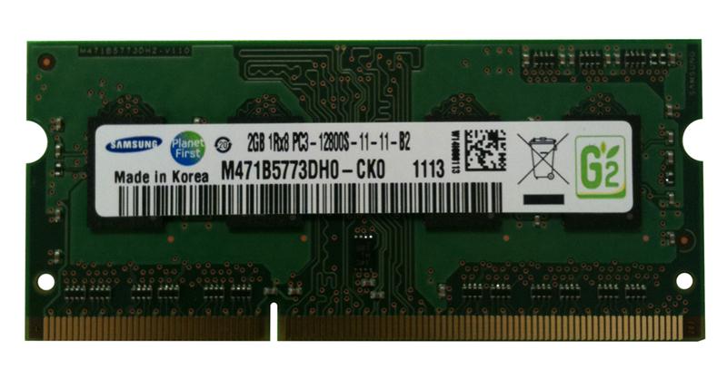 M471B5773DH0-CK0 Samsung 2GB PC3-12800 DDR3-1600MHz non-ECC Unbuffered CL11 204-Pin