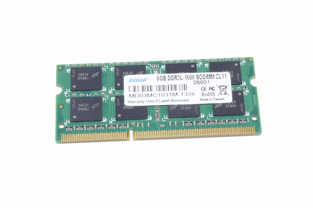 MD03MC1031M-1329 EUDAR 8GB PC3L-12800 DDR3-1600MHz Non-ECC Unbuffered 204-pin